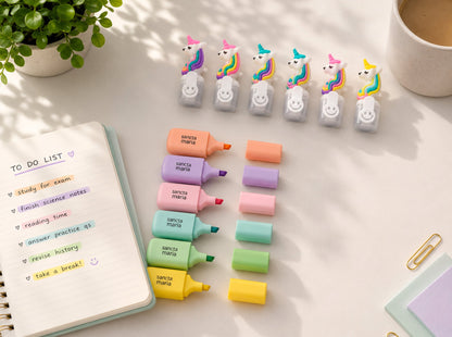 Unicorn Highlighters Set