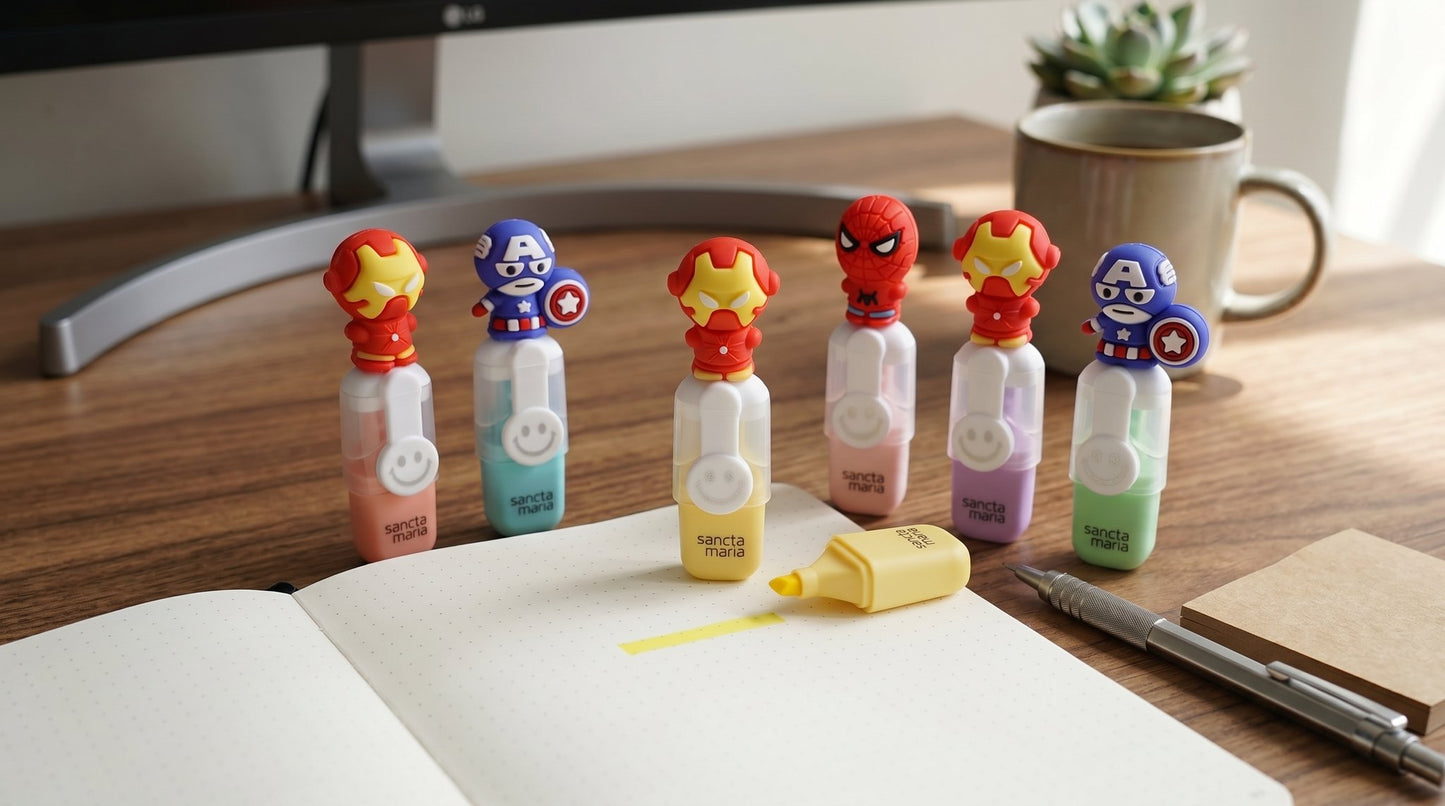 Super Hero Highlighters Set