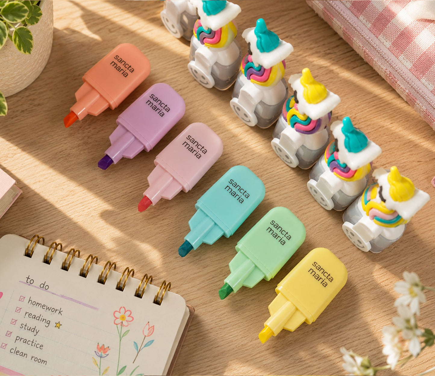 Unicorn Highlighters Set
