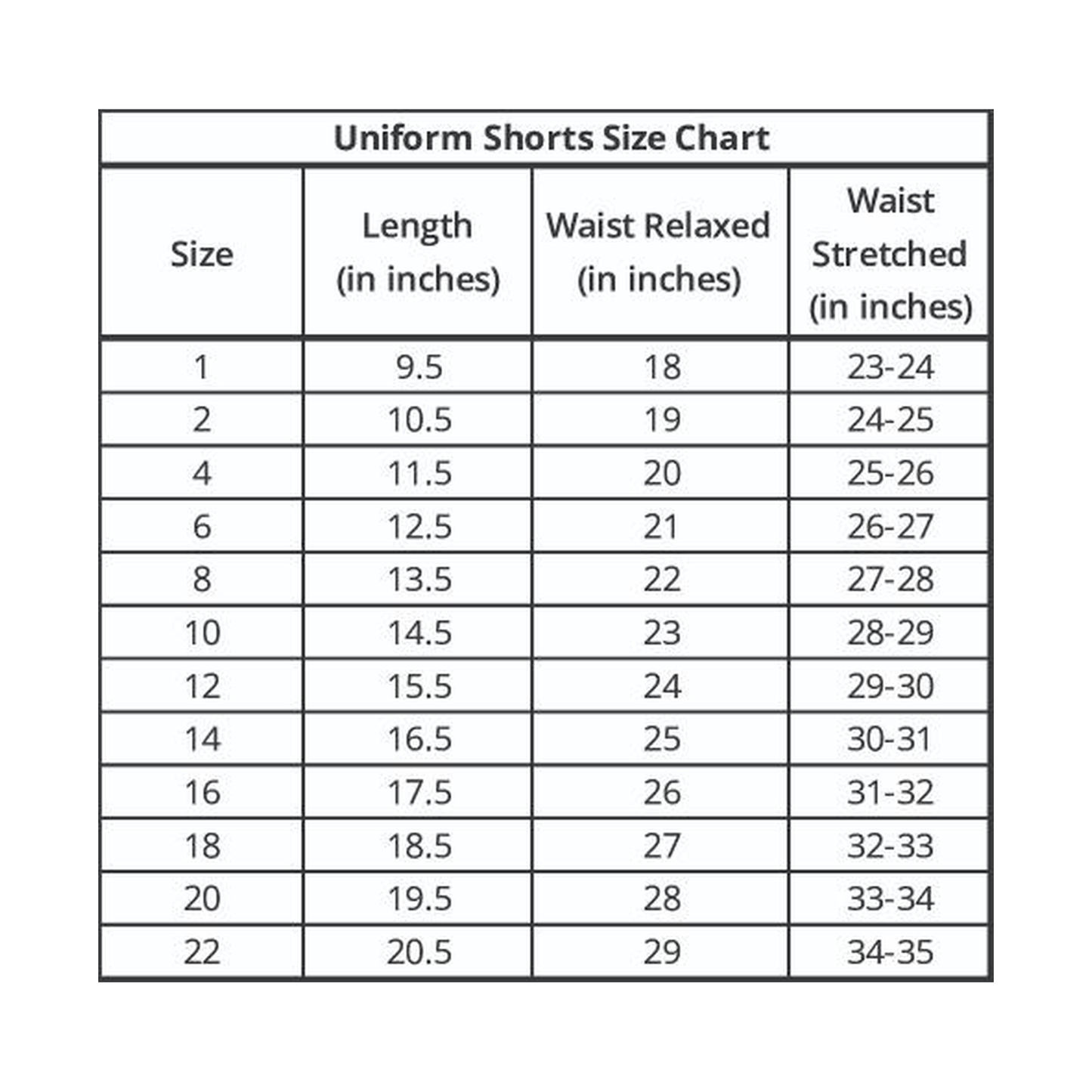 Uniform Shorts